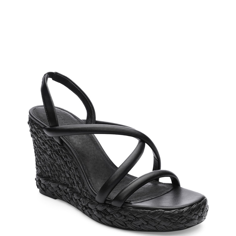 Sanctuary- Women's Wilder Round Toe Wedge Sandals